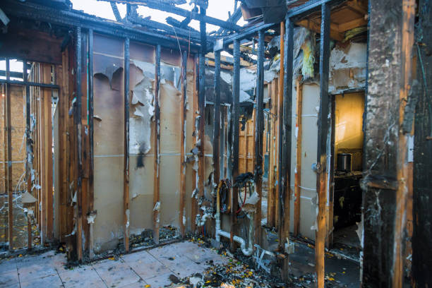Professional Fire Damage Repair technician working in Chinook, MT